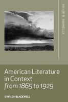 American Literature in Context from 1865 to 1929 1405167807 Book Cover