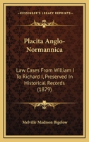 Placita Anglo-normannica 1164940244 Book Cover