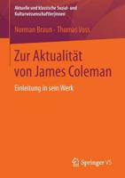 Zur Aktualitat Von James Coleman: Einleitung in Sein Werk 3531169068 Book Cover