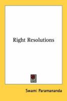 Right Resolutions 1432576860 Book Cover