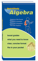 The QuickStudy for Algebra (Quickstudy: Academic) 1423202546 Book Cover