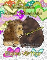 Remarkable Animal Friendships Special Edition: Adult Coloring Book for Marker Lovers 1534889574 Book Cover