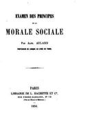 Examen Des Principes de la Morale Sociale 1141349078 Book Cover