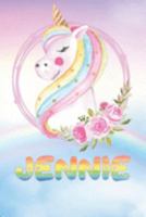 Jennie: Jennie's Unicorn Personal Custom Named Diary Planner Perpetual Calander Notebook Journal 6x9 Personalized Customized Gift For Someone Who's Surname is Jennie Or First Name Is Jennie 1691490652 Book Cover