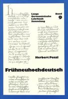 Fruhneuhochdeutsch (Germanistische Lehrbuchsammlung) 3261032049 Book Cover