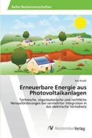 Erneuerbare Energie aus Photovoltaikanlagen 3639389832 Book Cover