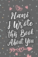 Nani I Wrote This Book About You: Fill In The Blank Book For What You Love About Grandma Grandma's Birthday, Mother's Day Grandparent's Gift 1660694574 Book Cover