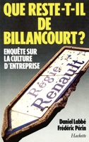 Que Reste-T-Il de Billancourt?: Enquete Sur La Culture D'Entreprise 2010158342 Book Cover