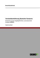 Vorstandsentlohnung deutscher Konzerne: Entwicklung der Angabepflichten und empirische Analyse 2008/09 3640552814 Book Cover