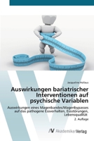 Auswirkungen bariatrischer Interventionen auf psychische Variablen (German Edition) 6208856566 Book Cover