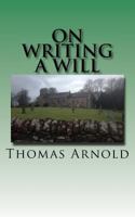 On Writing a Will 1979526192 Book Cover