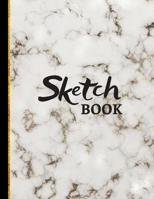 Sketchbook: White Marble Sketchbook to Practice Sketching, Drawing, Writing and Creative Doodling 1077562772 Book Cover