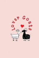 Lover Goats: Valentine's Day Gift - ToDo Notebook in a cute Design - 6" x 9" (15.24 x 22.86 cm) 1654943304 Book Cover