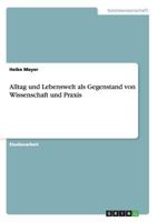 Alltag Und Lebenswelt ALS Gegenstand Von Wissenschaft Und Praxis 3640537769 Book Cover