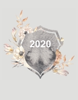 2020 Artist Productivity Planner in Dove Grey with Watercolor Crest 1704329442 Book Cover