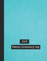 Fabric inventory log: Large Journal for the sewing lover, machinist, designer or small business to keep a record of fabric sourced for project work - ... - Turquoise leather effect cover art design B083XVG3YL Book Cover