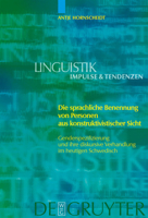 Die Sprachliche Benennung Von Personen Aus Konstruktivistischer Sicht: Genderspezifizierung Und Ihre Diskursive Verhandlung Im Heutigen Schwedisch (Linguistik ... (Linguistik - Impulse & Tendenzen) 3110185261 Book Cover