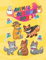 Animals coloring book: Artistic coloring book animals B08BDSDK7T Book Cover