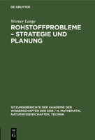 Rohstoffprobleme - Strategie Und Planung 3112504011 Book Cover