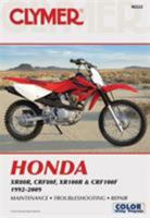 Honda XR80R, CRF80F, XR100R & CRF100F 1992-2009 1599693275 Book Cover