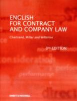 English for Contract and Company Law 1847034462 Book Cover