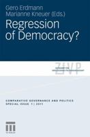 Regression of Democracy? 3531182161 Book Cover