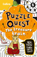 Treasure Train: Solve more than 100 puzzles in this adventure story for kids aged 7+ 0008599556 Book Cover