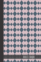 notes & triangles: small lined Christmas Pattern Notebook / Travel Journal to write in (6'' x 9'') 120 pages 1709949384 Book Cover