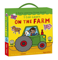 I Can Learn on the Farm: First Words, Colors, Numbers and Shapes, Opposites 1664340769 Book Cover