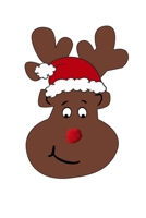 Christmas Reindeer Notebook: Reindeer Lover Graph Paper Notebook - 6x9 inches with 120 pages - Funny Christmas Lover Gift Idea 1706671466 Book Cover