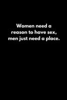 Women need a reason to have sex; men just need a place. 1652779795 Book Cover