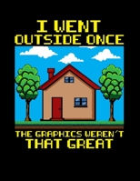 I Went Outside Once The Graphics Weren't That Great!: Funny I Went Outside Once The Graphics Weren't That Great Blank Anime Manga Comic Book Notebook (130 Comic Template Pages, 8.5 x 11) 1707972605 Book Cover