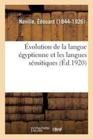 Évolution de la langue égyptienne et les langues sémitiques 2019318466 Book Cover