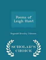 Poems of Leigh Hunt 1016321937 Book Cover