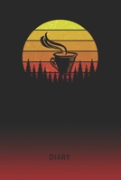 Diary: Blank Latte Personal Writing Memoir Old School Retro Vintage Sunset 80s Cover Daily Journaling for Writers & Journalists Productivity Note Taking Logbook Plan, Set Goals & Write about your Life 1702213773 Book Cover