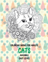 Coloring Books for Adults Easy Level - Animals - Cats null Book Cover