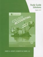 Study Guide Solutions, Chapters 16-27 for Heintz/Parry’s College Accounting 0538750731 Book Cover