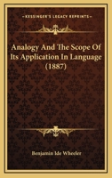 Analogy and the Scope of Its Application in Language 1022777491 Book Cover