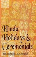 Hindu Holidays and Ceremonials 8177691430 Book Cover