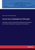Versuch Einer Enzyklop�die Der Philosophie 3743612488 Book Cover