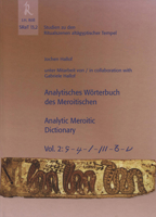 Analytisches Worterbuch Des Meroitischen / Analytic Meroitic Dictionary, Volume 2 3897546248 Book Cover
