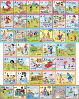 Jolly Phonics Wall Frieze: in Precursive Letters 1844146936 Book Cover