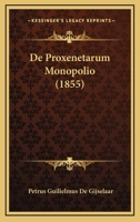 De Proxenetarum Monopolio (1855) 1160061645 Book Cover