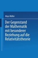 Der Gegenstand Der Mathematik Mit Besonderer Beziehung Auf Die Relativitatstheorie 3322981150 Book Cover