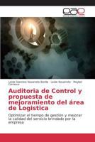 Auditoria de Control y propuesta de mejoramiento del área de Logistica 3639731484 Book Cover