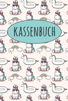 Kassenbuch: Kassenbuch mit 120 Seiten im Format A5 f�r einfache Buchf�hrung mit Einnahmen, Ausgaben, Saldo mit Einhorn Muster (Softcover) 1700523414 Book Cover