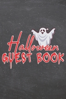 Halloween Guest Book: Sign In Book for Scary Halloween Party Decoration Horror Guest Book with 110 Pages for Pumpkin Costume Party 1690169745 Book Cover