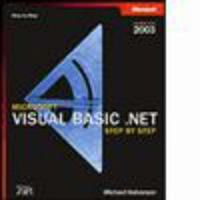 Microsoft Visual Basic .NET Step by Step--Version 2003 (Step By Step (Microsoft)) 0735619050 Book Cover