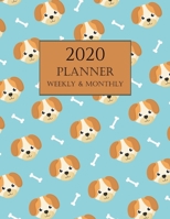 2020 Planner Weekly and Monthly: Dog Cartoon Calendar 1695338111 Book Cover