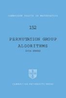 Permutation Group Algorithms 052166103X Book Cover